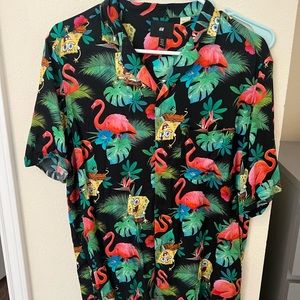 H&M SpongeBob Hawaiian shirt.